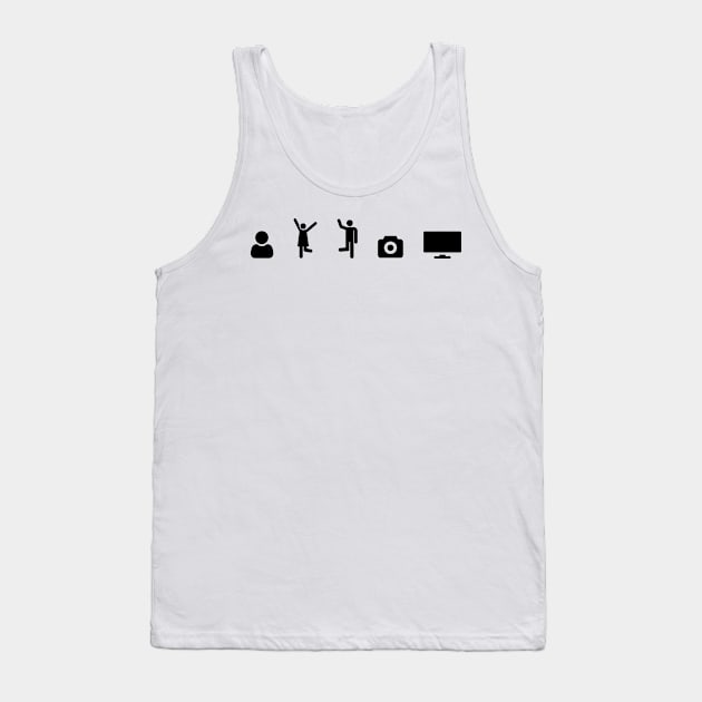 Person Woman Man Camera TV Tank Top by TheMegaStore